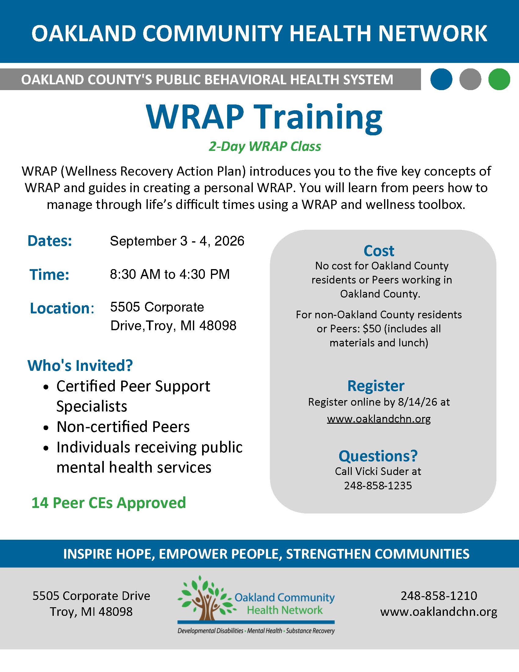 WRAP Training